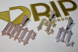 Custom Thorn Letter Pendants - Silver, Gold or Rose Gold - Matching Rope Chain