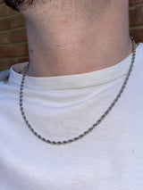 Silver 3mm Rope Chain