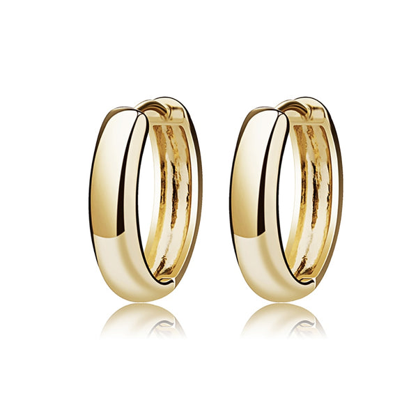 Micro Stainless Hoop Earrings - Gold