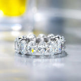 Moissanite Cluster Ring - 925 Silver - D Colour - VVS1 - 5MM - 1 Carat