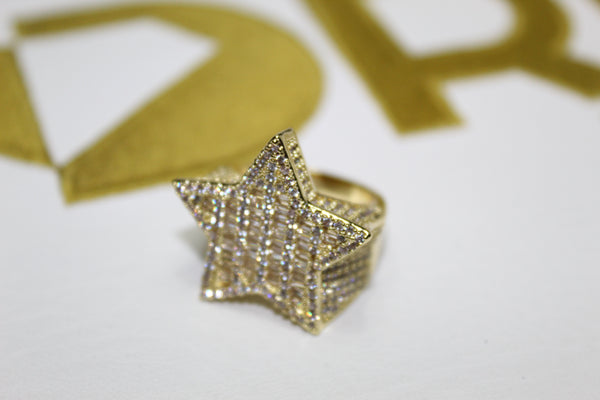 Baguette Star Ring - Size 7