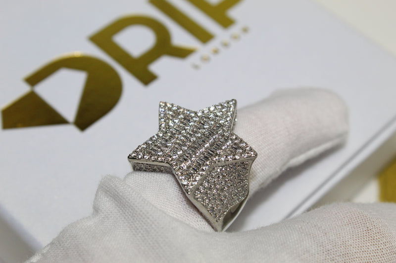 Baguette Star Ring - Size 7