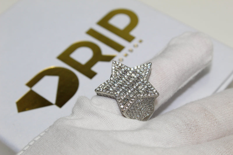 Baguette Star Ring - Size 7