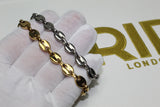 G Link Bracelet - Silver Or Gold - 7/8 Inch