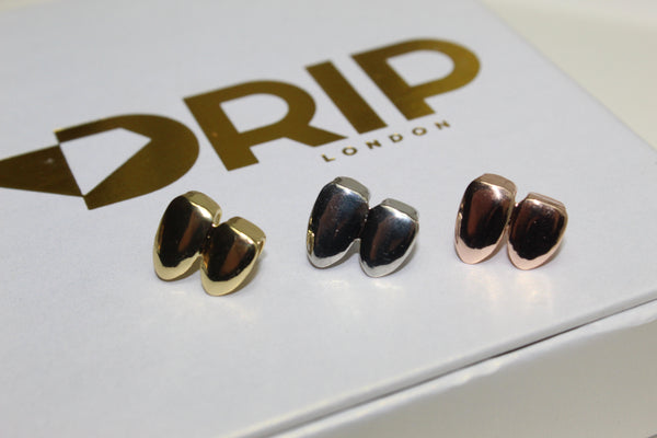 Silver, Gold and Rose Gold - Two Tooth Cap (Plated)