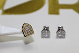 Silver and Gold - Encrusted Single Tooth Caps (Plated) - Water Moulded