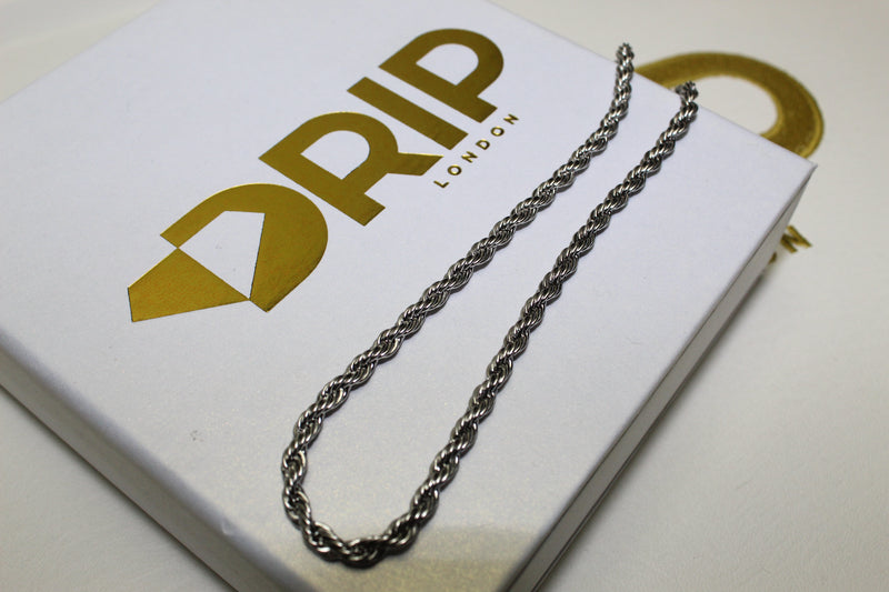 Silver 3mm Rope Chain