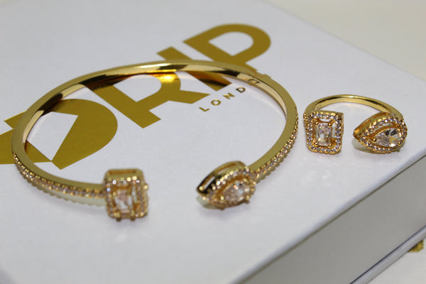 The Virgon Gold Bracelet & Ring - Bundle - Plated