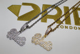 Hustle Micro Pendant Necklace - Cubic Zirconia - Silver Or Gold