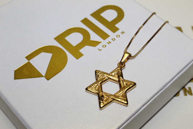 Star Of David Essential Chain - Gold