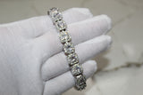 Solitaire Tennis Bracelet - Plated - 7/8 Inch