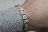 Solitaire Tennis Bracelet - Plated - 7/8 Inch