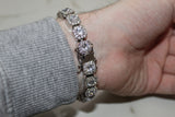 Solitaire Tennis Bracelet - Plated - 7/8 Inch