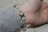 Solitaire Tennis Bracelet - Plated - 7/8 Inch