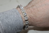 Solitaire Tennis Bracelet - Plated - 7/8 Inch