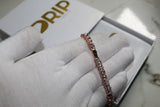 Rose 5mm Tennis Bracelet - Plated - 7/8 Inch