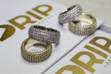 5 Row Ring - Silver or Gold - Size 7 and 9