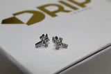 Mini Cross 925 Earrings - Sterling Silver