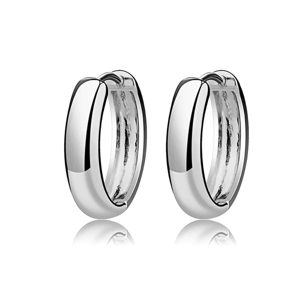 Micro Stainless Hoop Earrings - Silver