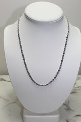 Silver 3mm Rope Chain