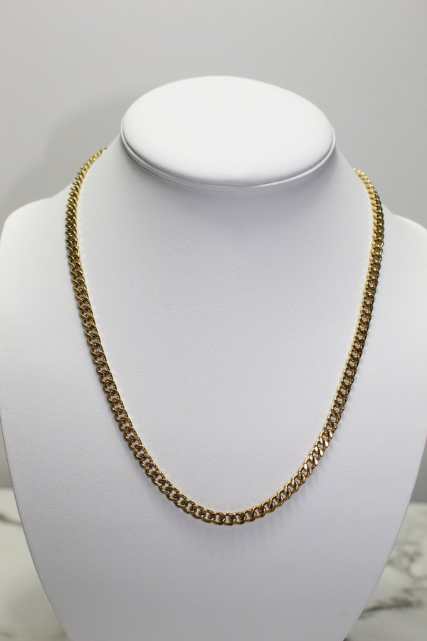 5mm Cuban Chain - Silver/Gold