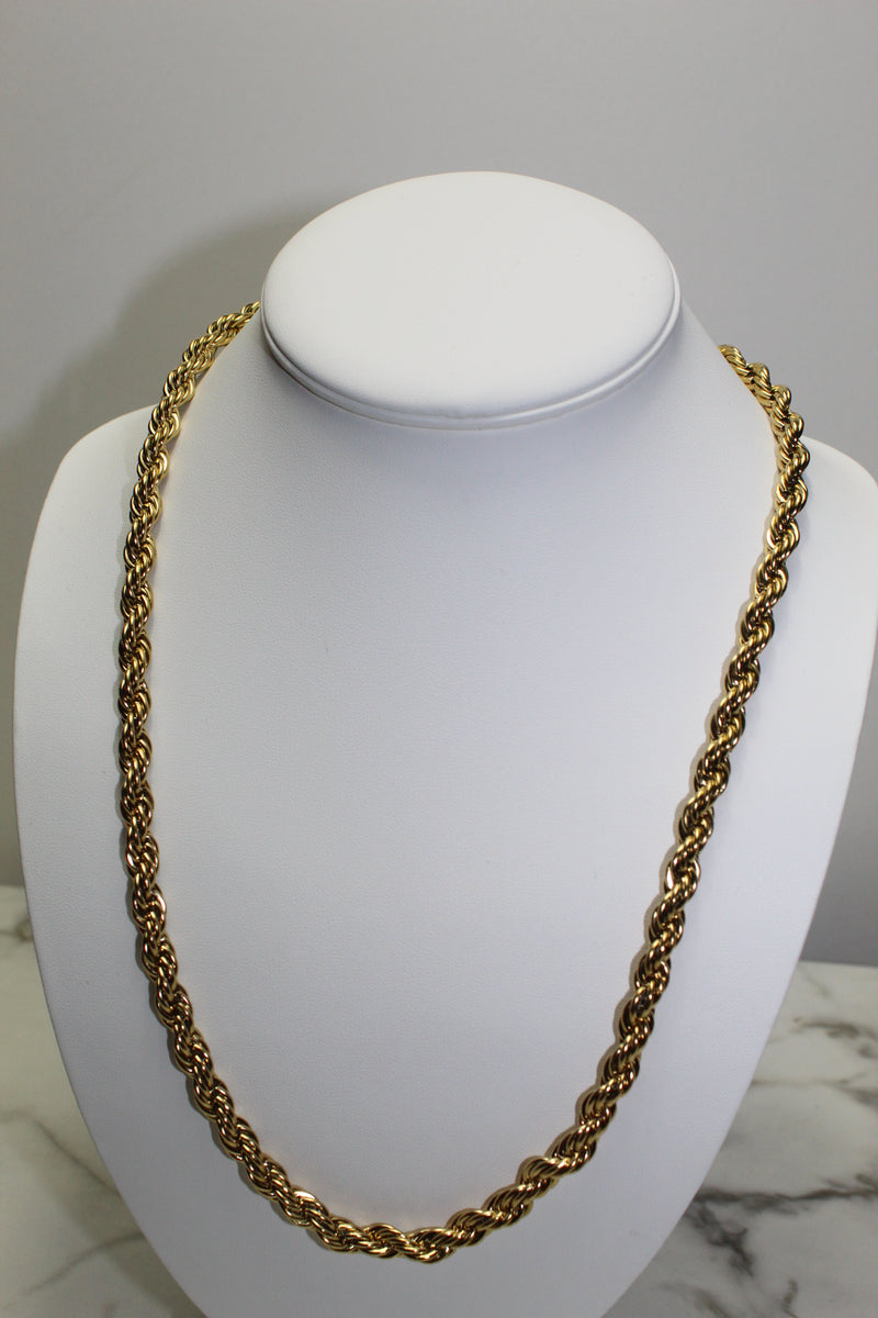 Gold 8mm Rope Chain