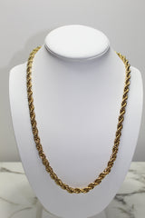 Gold 8mm Rope Chain