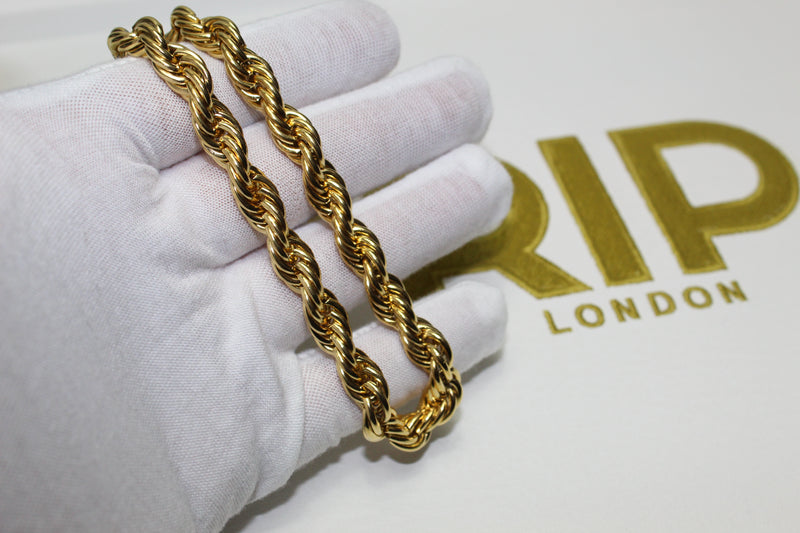 Gold 8mm Rope Chain