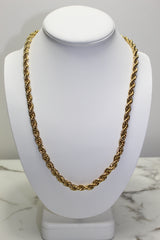 Gold 8mm Rope Chain