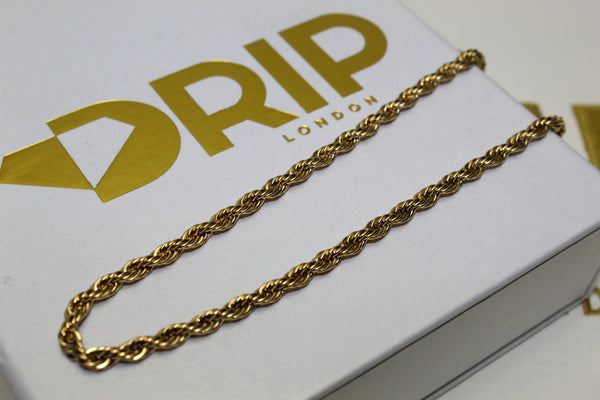 Gold 3mm Rope Chain