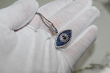 Evil Eye 925 Necklace - Cubic Zirconia - Pendant - Silver - Rope Chain