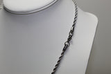 Silver 3mm Rope Chain