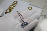 Evil Eye 925 Necklace - Cubic Zirconia - Pendant - Silver - Rope Chain