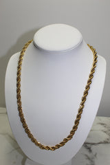 Gold 8mm Rope Chain