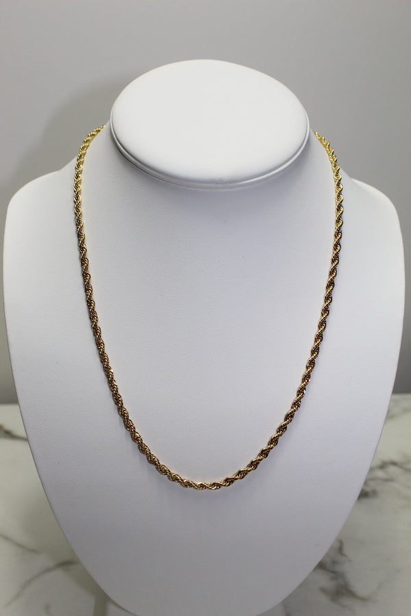 Gold 3mm Rope Chain