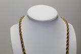 Gold 8mm Rope Chain