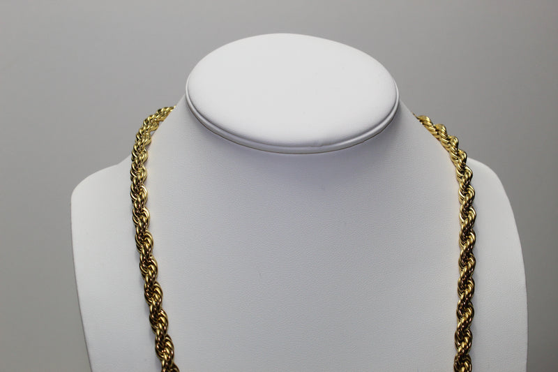 Gold 8mm Rope Chain