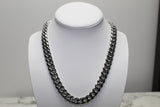 12mm Cuban Chain - Silver - Various Lengths