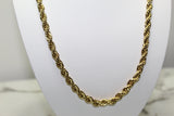 Gold 8mm Rope Chain