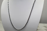 Silver 3mm Rope Chain