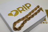 Gold 8mm Rope Chain