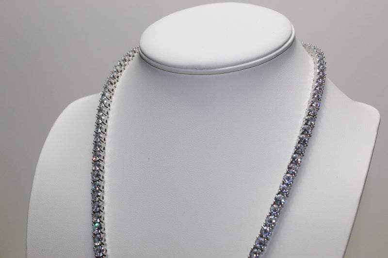 Tennis Chain - Cubic Zirconia - Silver - Various Lengths