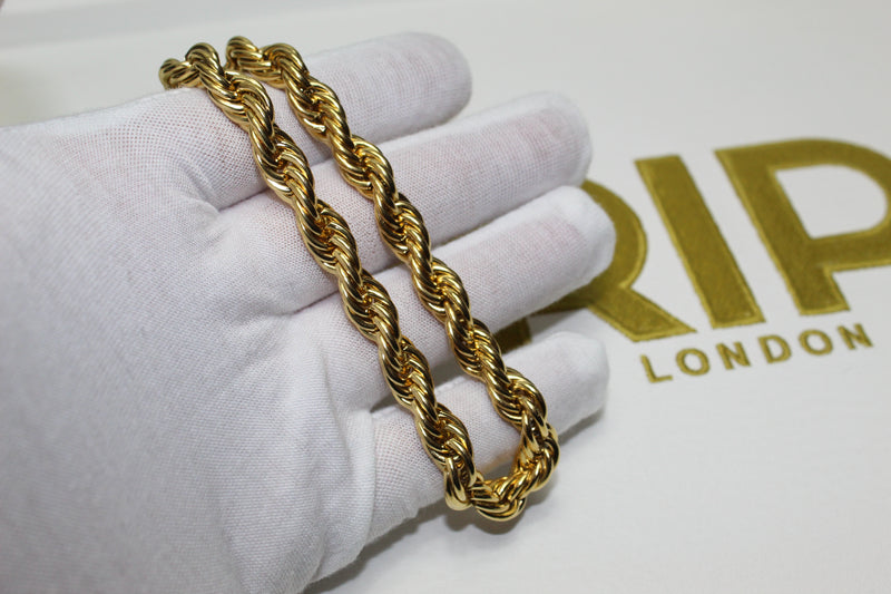 Gold 8mm Rope Chain