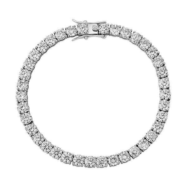 Moissanite Tennis Bracelet - 925 Silver - D Colour - VVS1 - 5MM